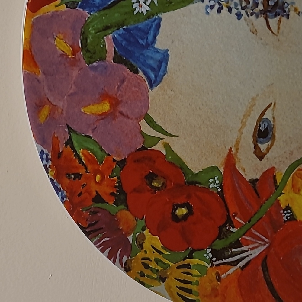 Vintage Evie and Linci Blossom Beautiful Flower Girl Wall Plate - Picture 3 of 16